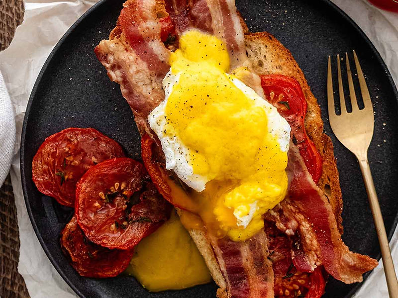 Eggs Blackstone breakfast dish