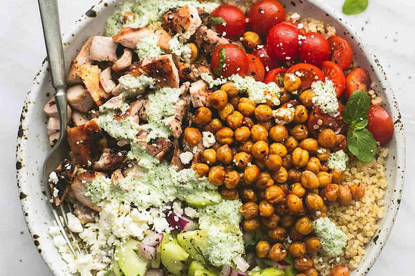 Greek chicken power bowl